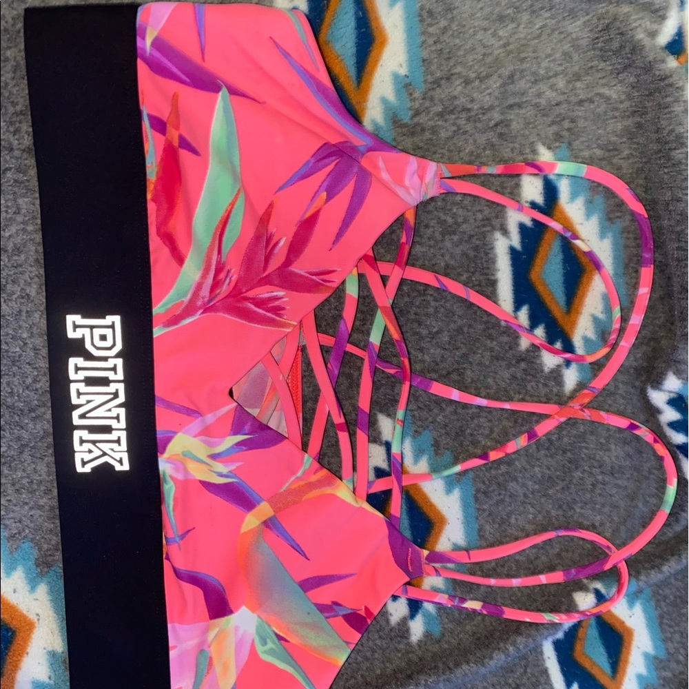 Pink VSX sports bra. Smoke free home never used.